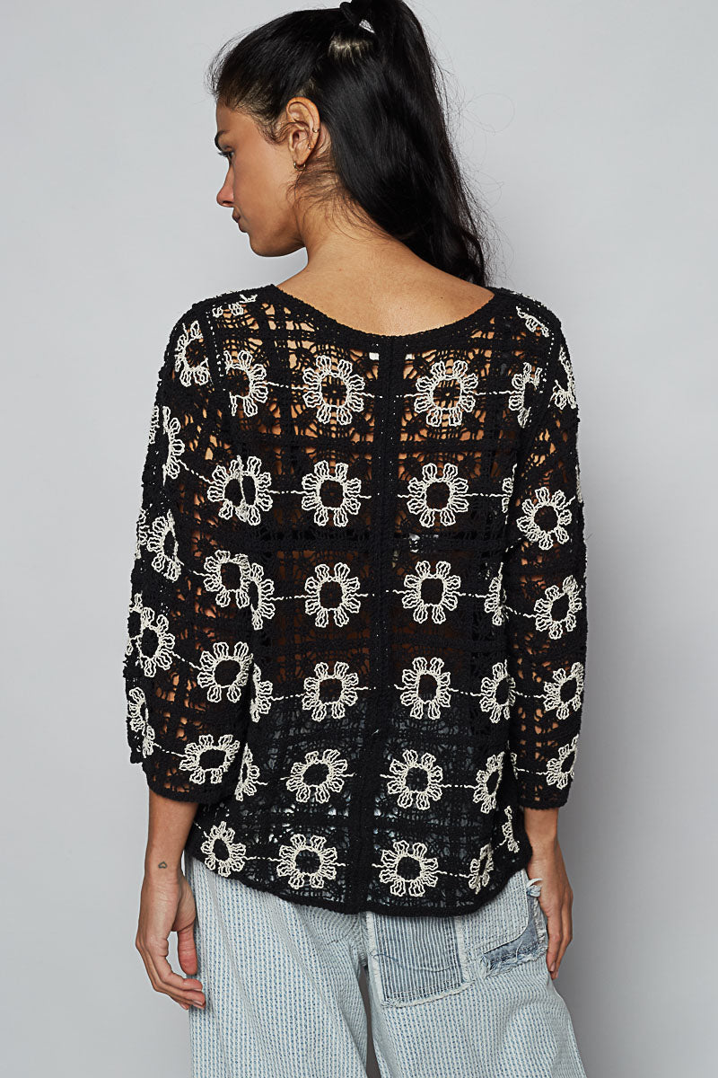 Pol Crochet Cardigan with various Weave Patterns