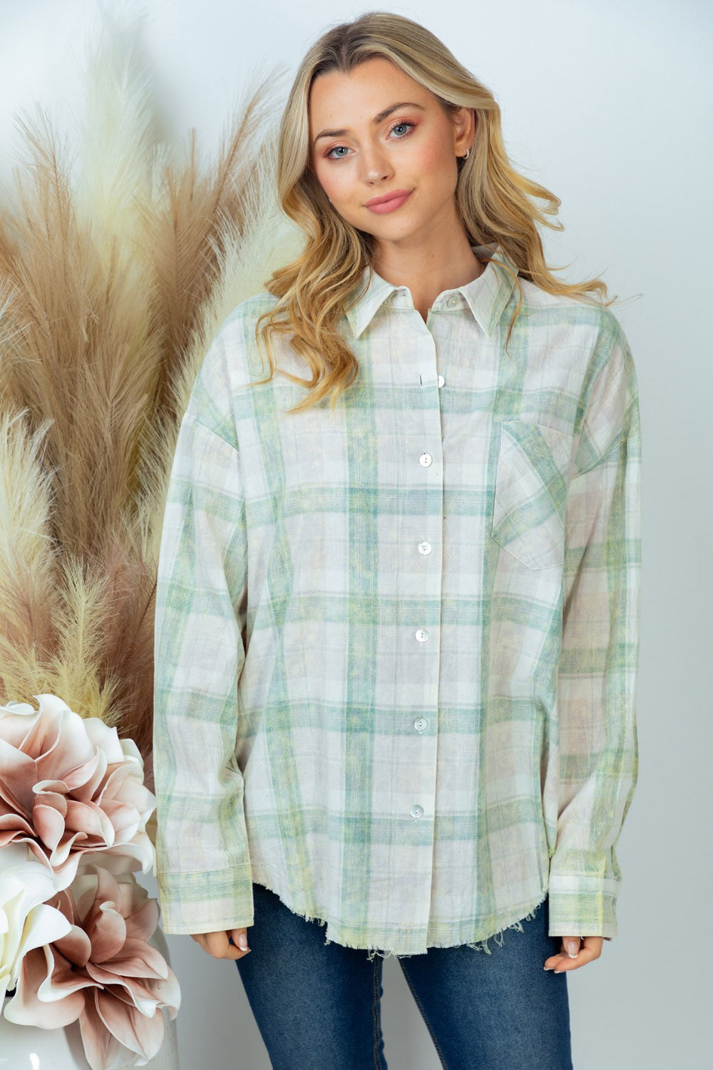 White Birch Plaid Top The Clothing Loft Boutique White Birch Plaid Top The Clothing Loft Boutique