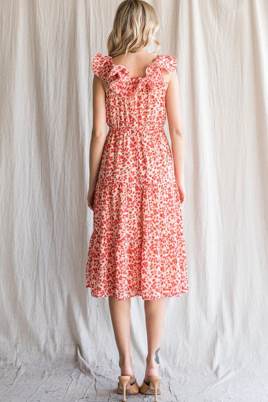 Jodifl Midi Dress With Scrunchie Shoulder