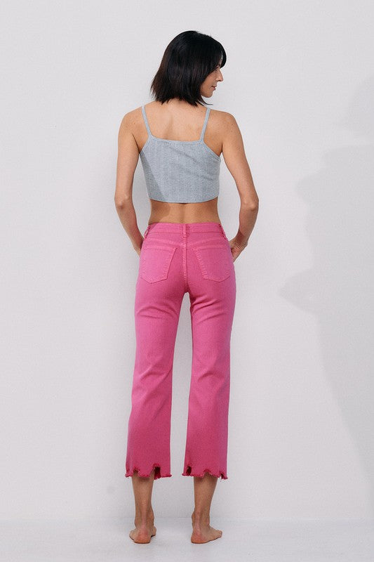 Sneak Peek Mid Rise Frayed Hem