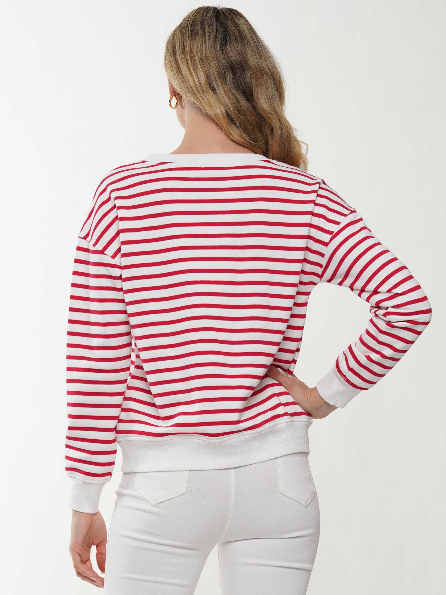 ATW Wine Glass Striped Top