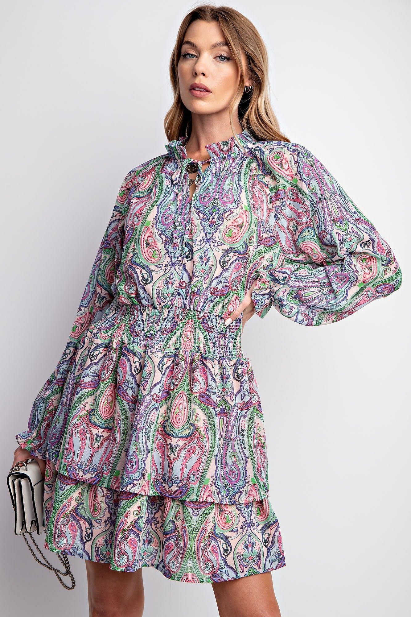 Easel Chiffon Ruffle Dress – The Clothing Loft Boutique