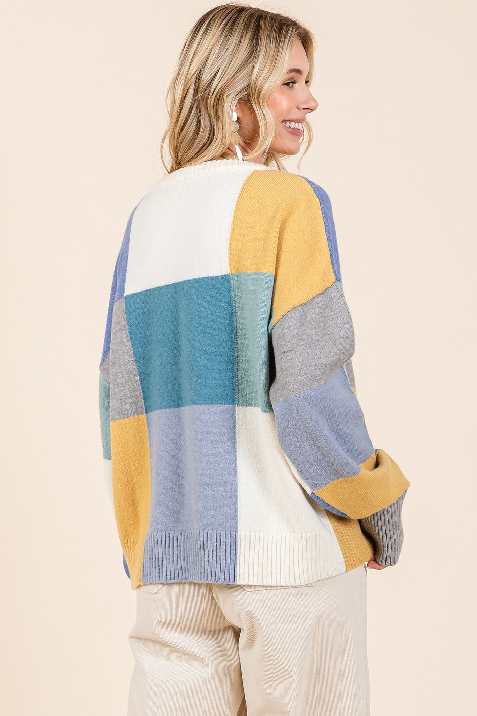 Mittoshop Multicolor Color Block Knit Sweater