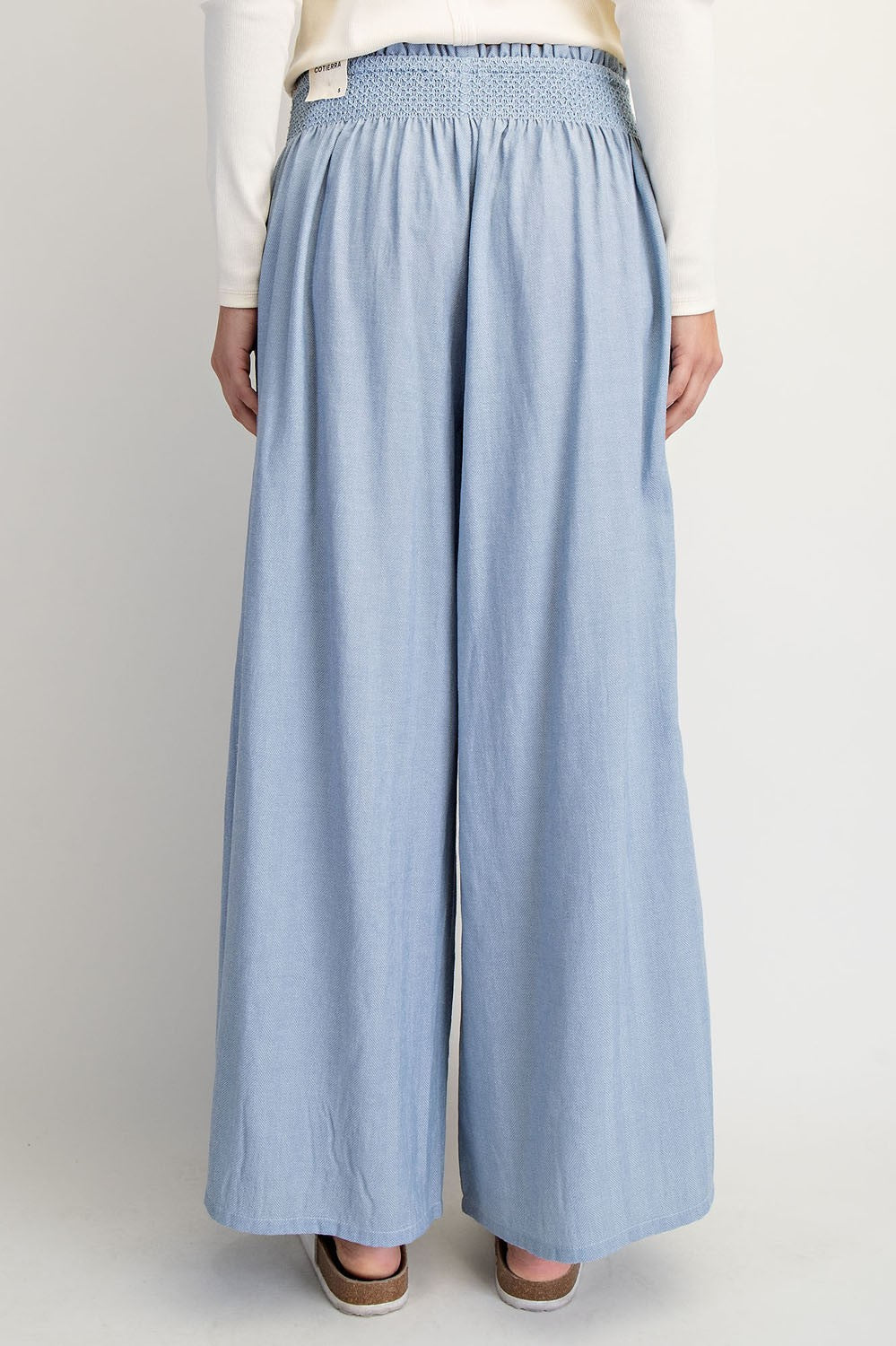 Cotierra Linen-Blend Wide Leg Pants