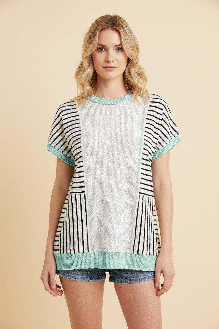 Heimish Textured Ribbed W/Pockets Top