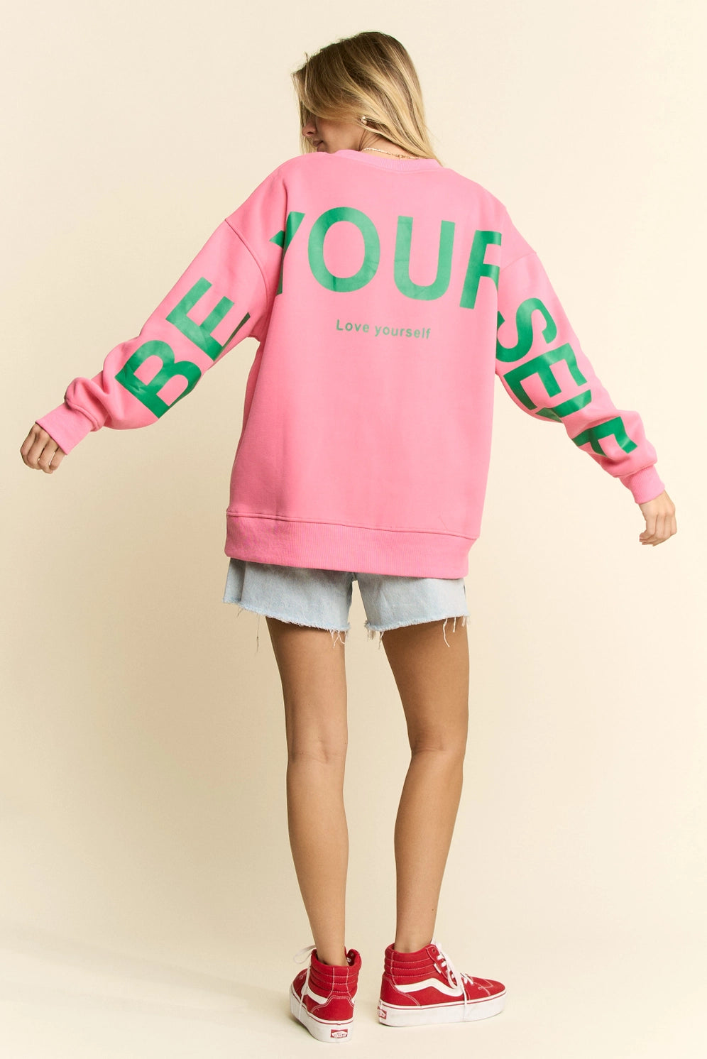 Jade By Jane Oversized Printed Sweatshirt