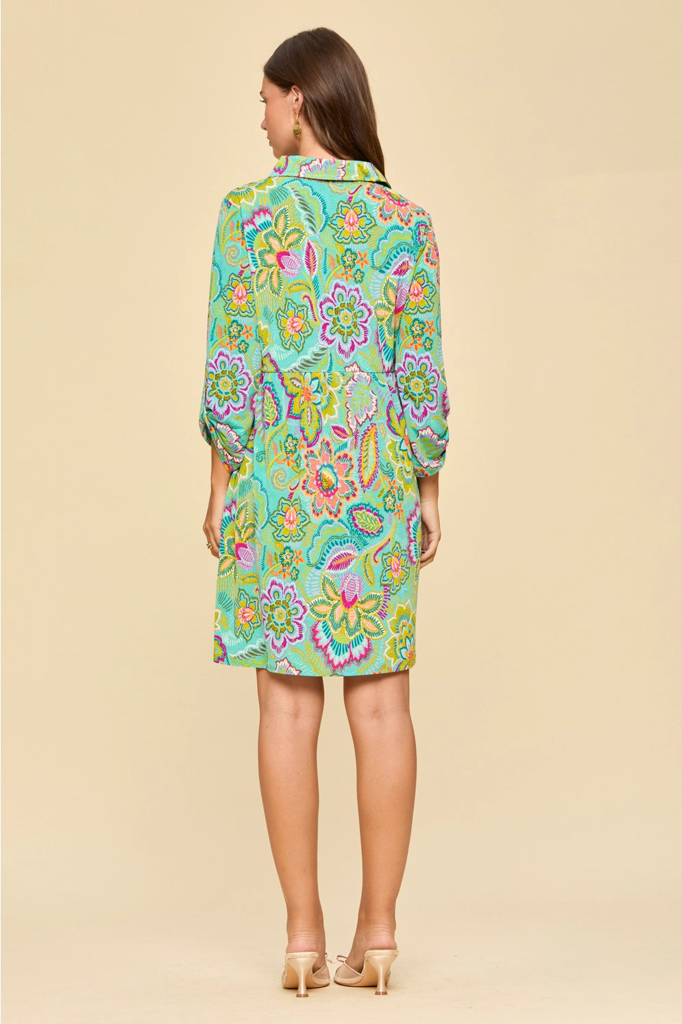 Dear Scarlett Floral Print Shirt Dress