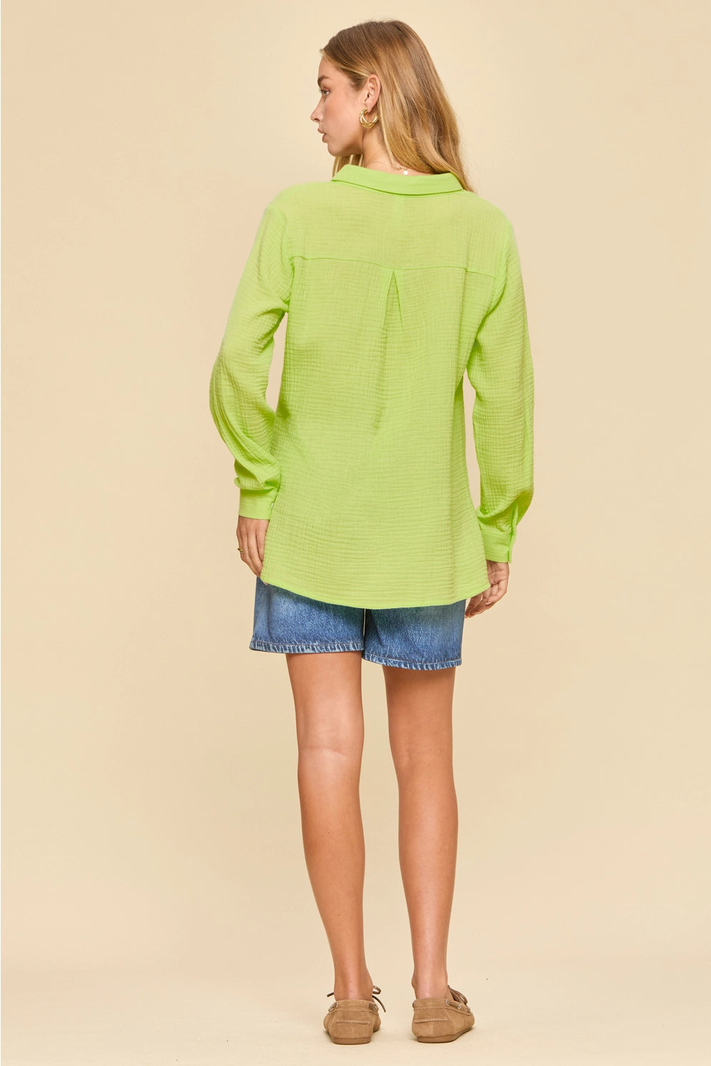 Dear Scarlett Cotton Button Down Top