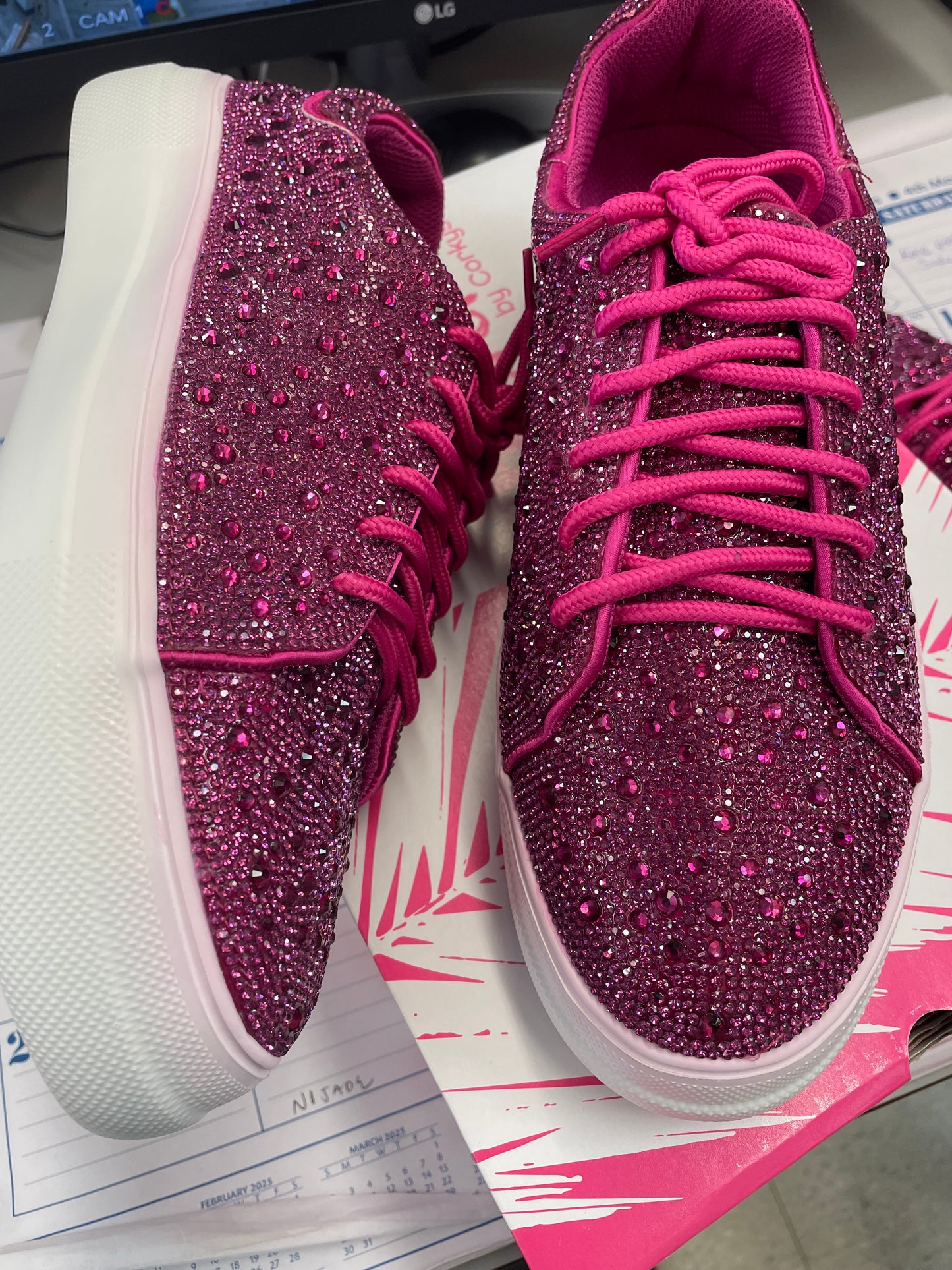 Corkys Hey Girl Bedazzle Rhinestones Sneakers