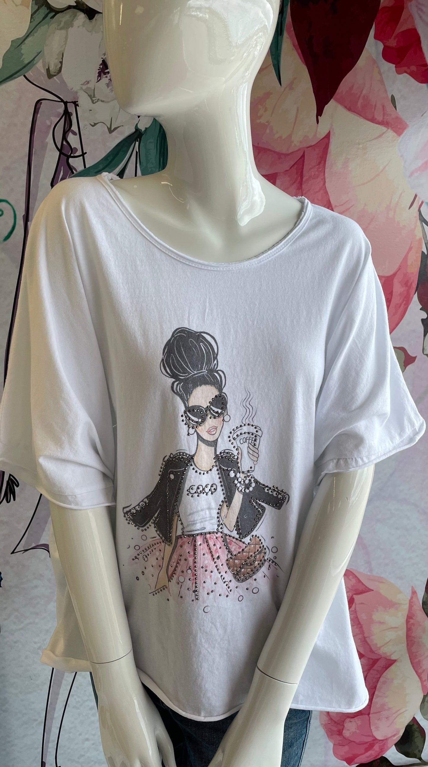 Yolly High Low Coco & Coffee Girl Tee