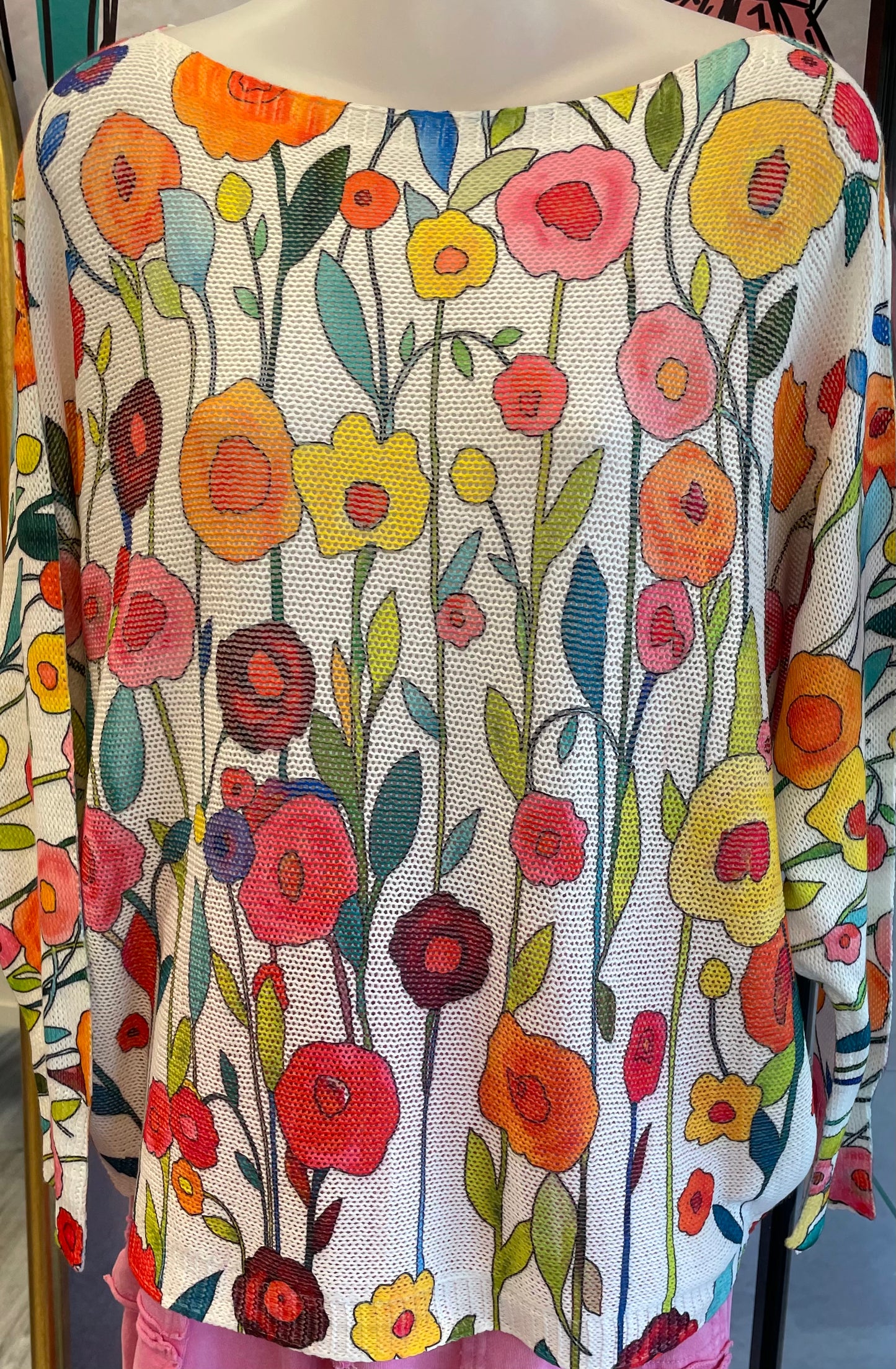 Yolly Colorful Flowers Top