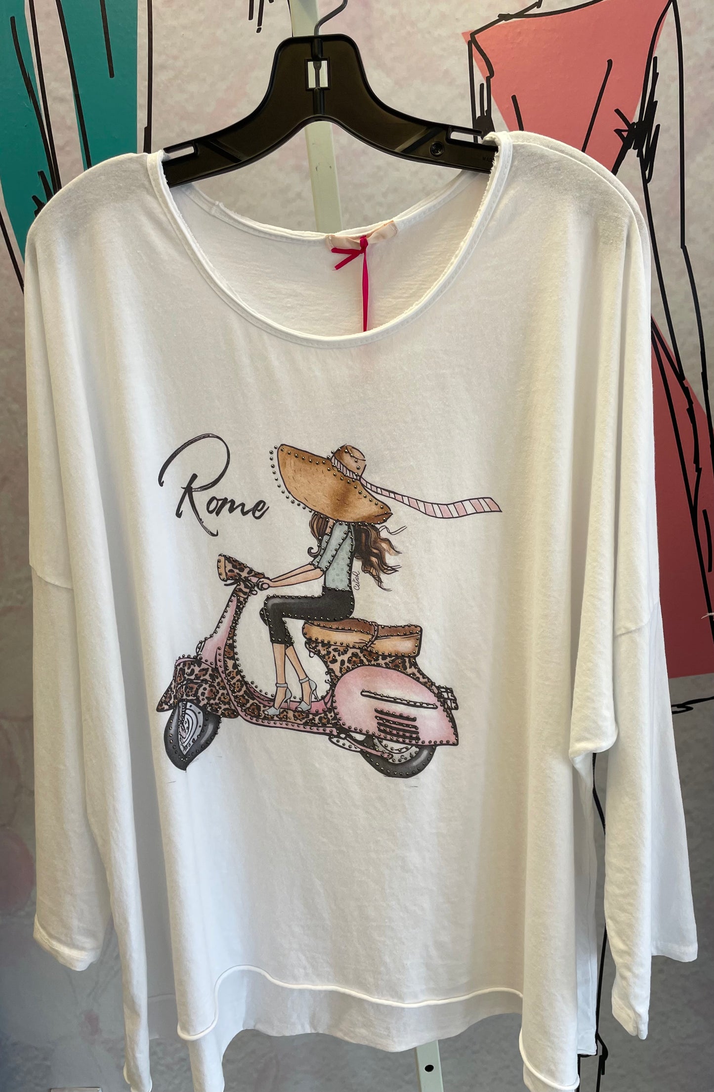 Yolly Hi-Low Long Sleeve Rome Tee