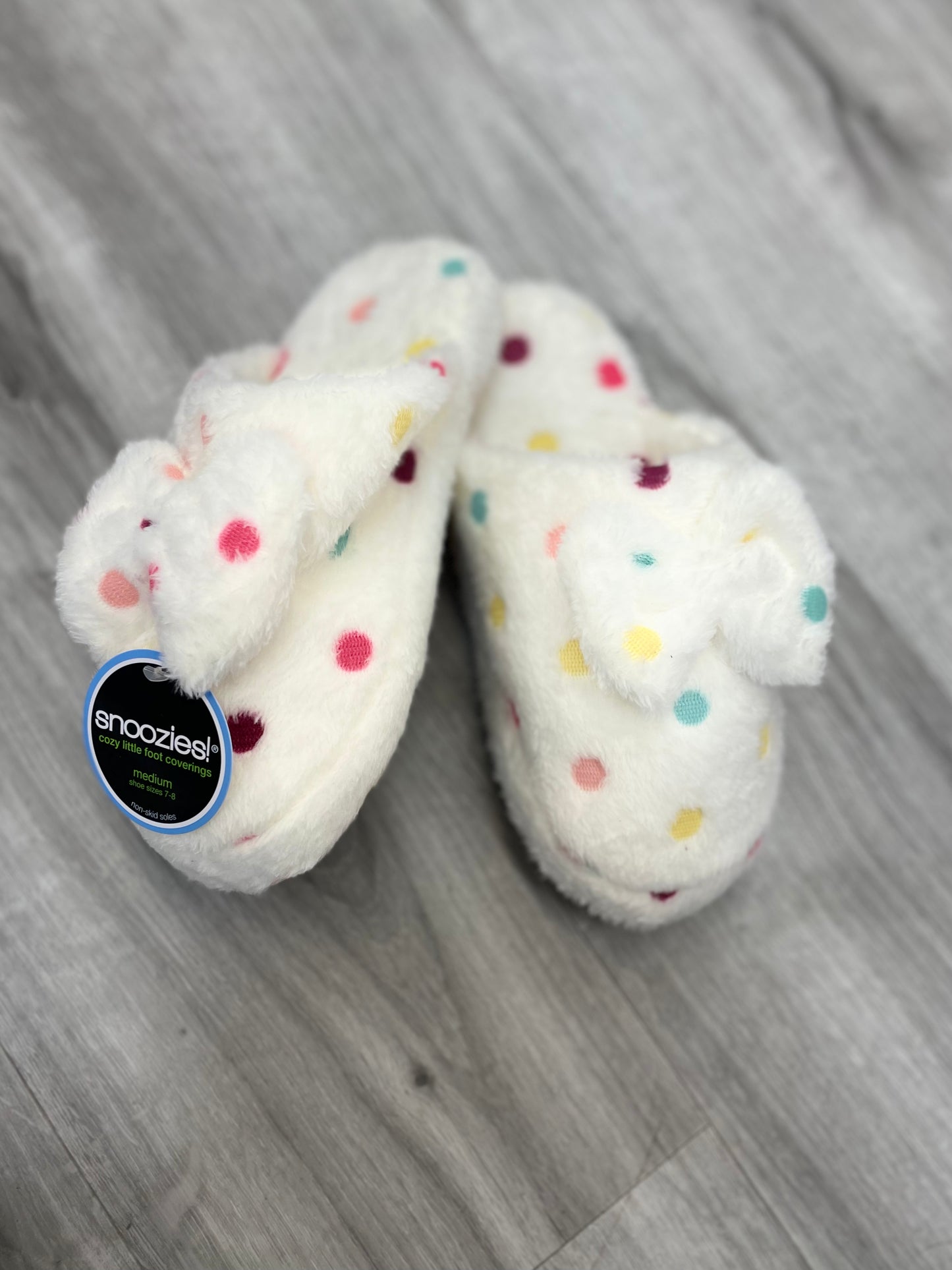 Snoozies Hello Dottie Scuff Slippers