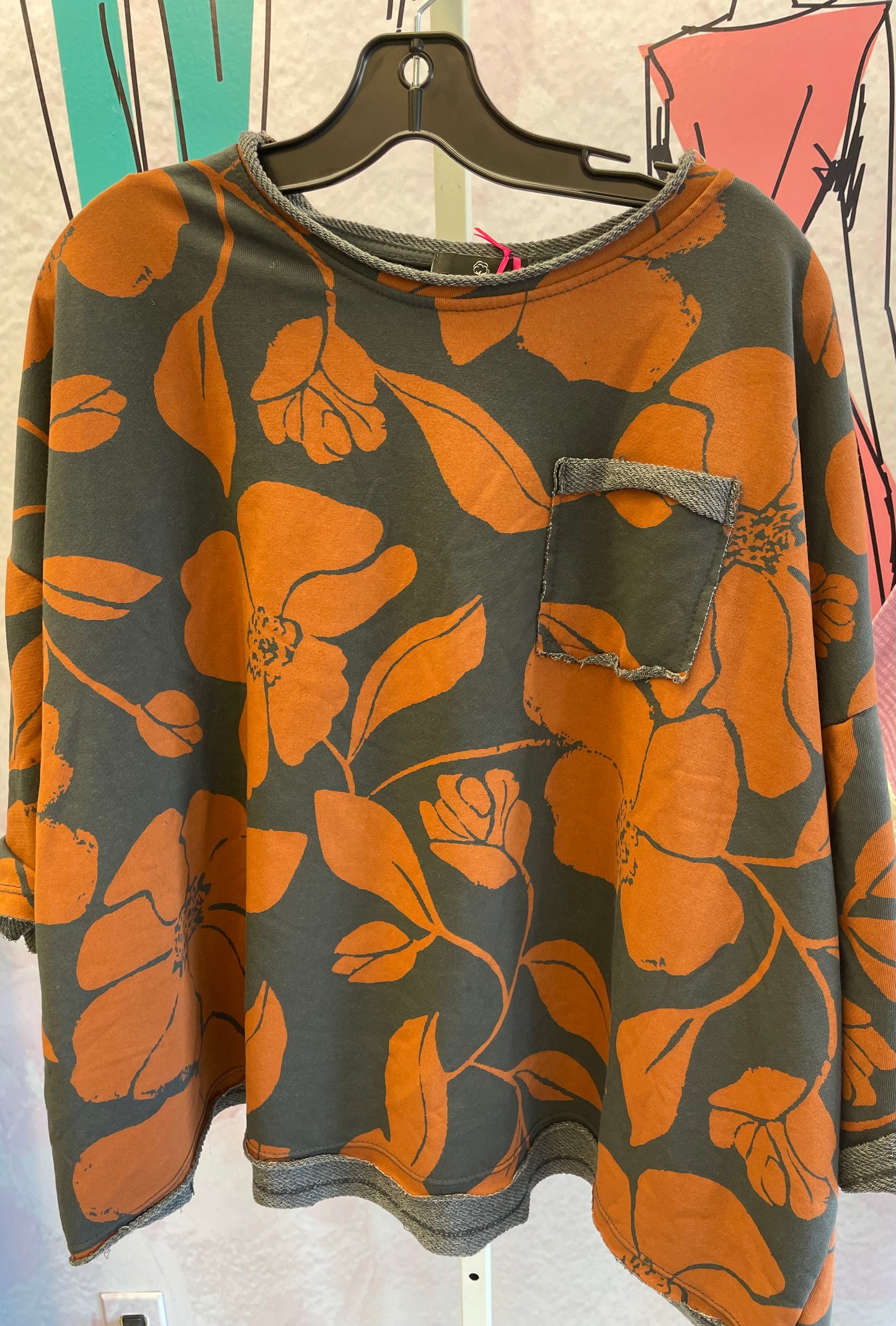 Yolly Fall Floral Pullover