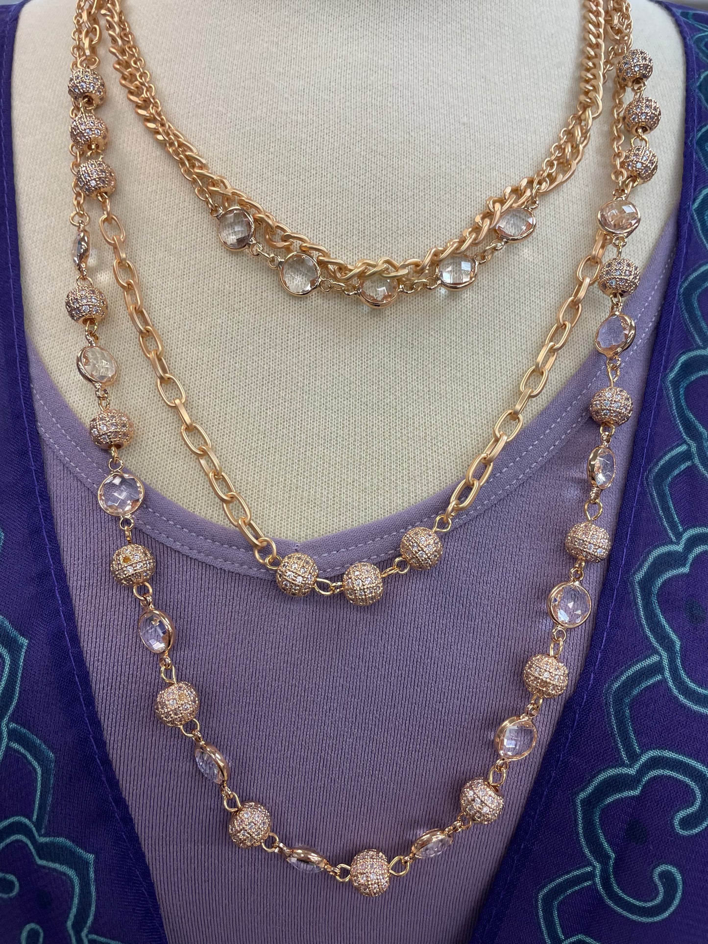 Roxy & Lola Crystal Remix Convertible Necklace
