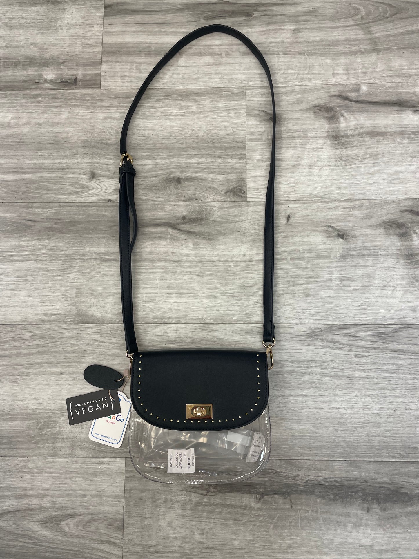To Go Go Clear Crossbody Purse W/ Adjustable Strap