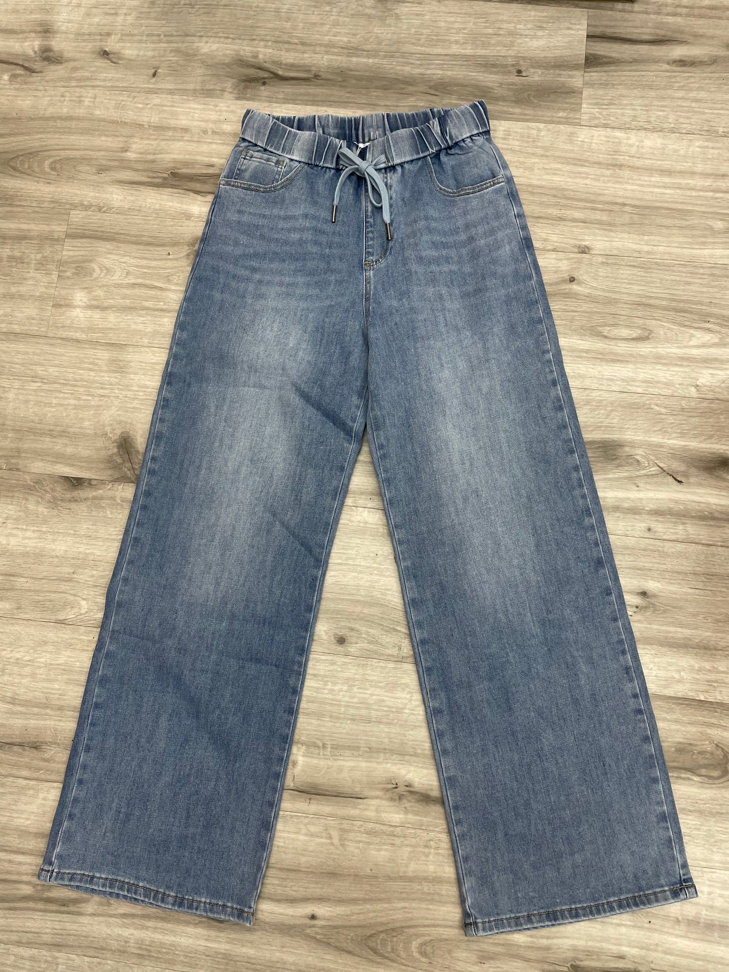 Yolly Wide Leg Denim Joggers