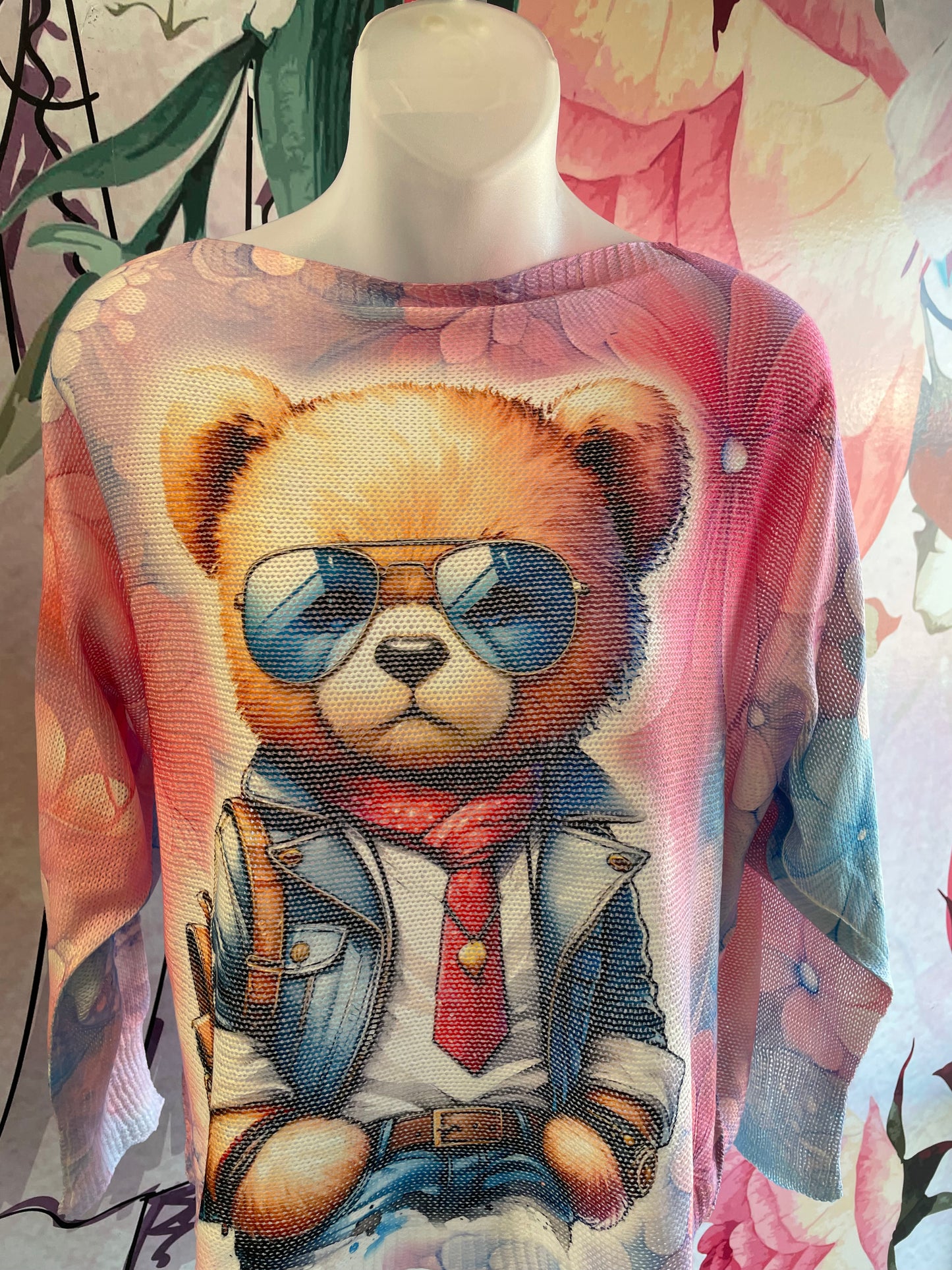 Yolly Teddy Bear With Sunglasses Top