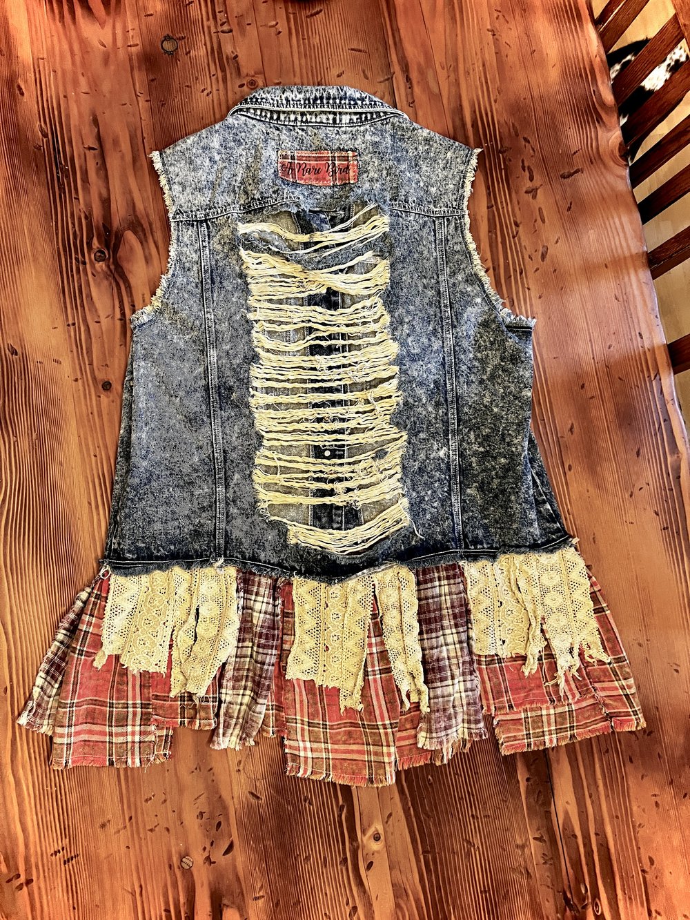Rare Bird Denim Rip Vest