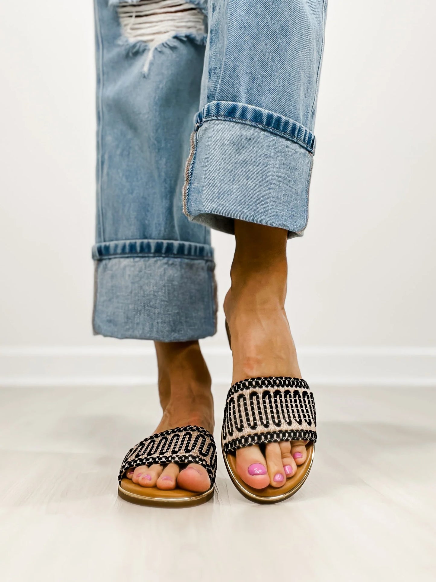 Hey Girl Here For A Good Time Sandals