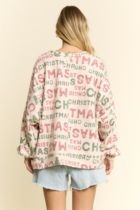 Jade By Jane Christmas Words Sweatshirt