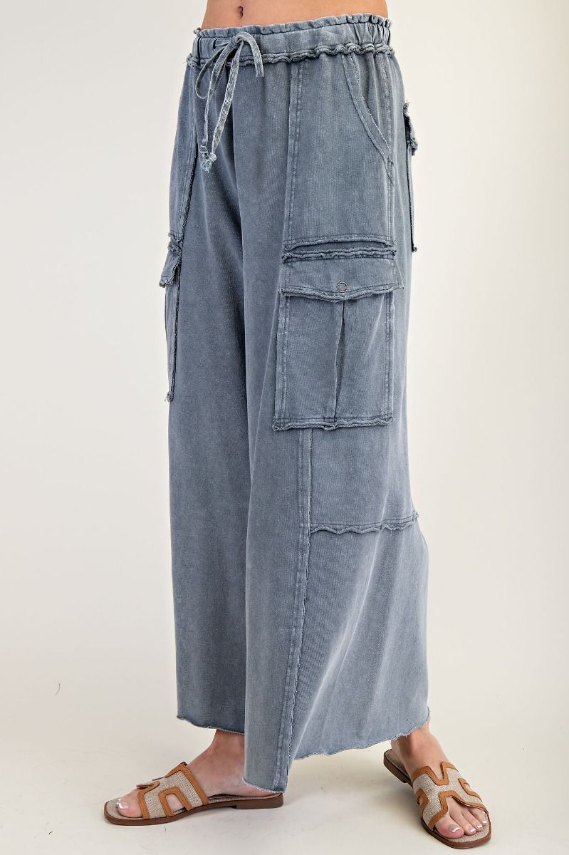 Easel Utility Mineral Washed Cargo Pants