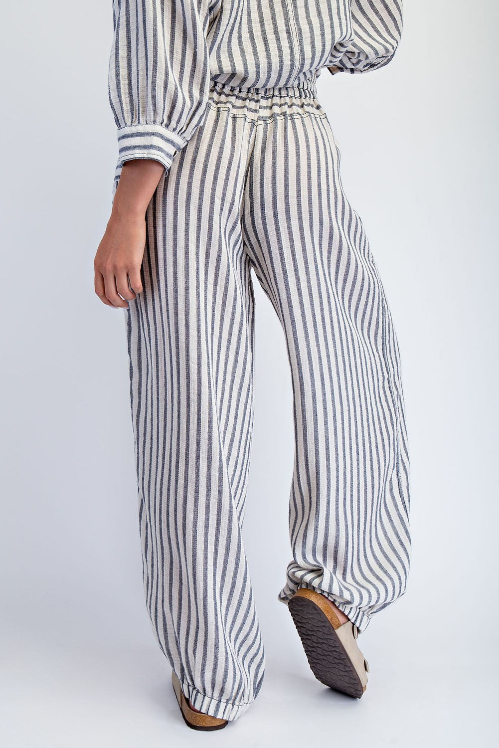 Cotierra Stripe Soft Washed Linen Pants
