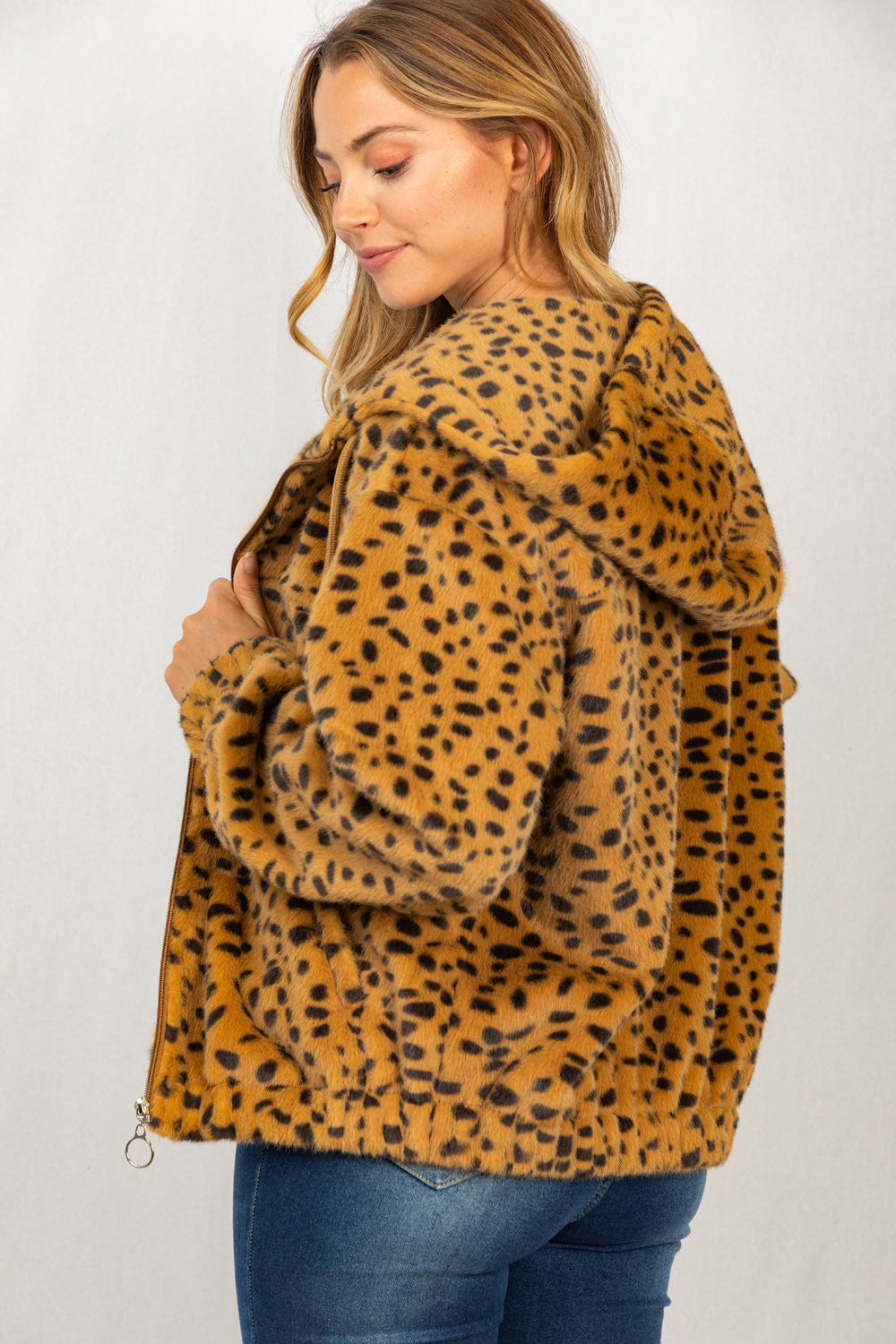 White Birch Dalmatian Print Jacket