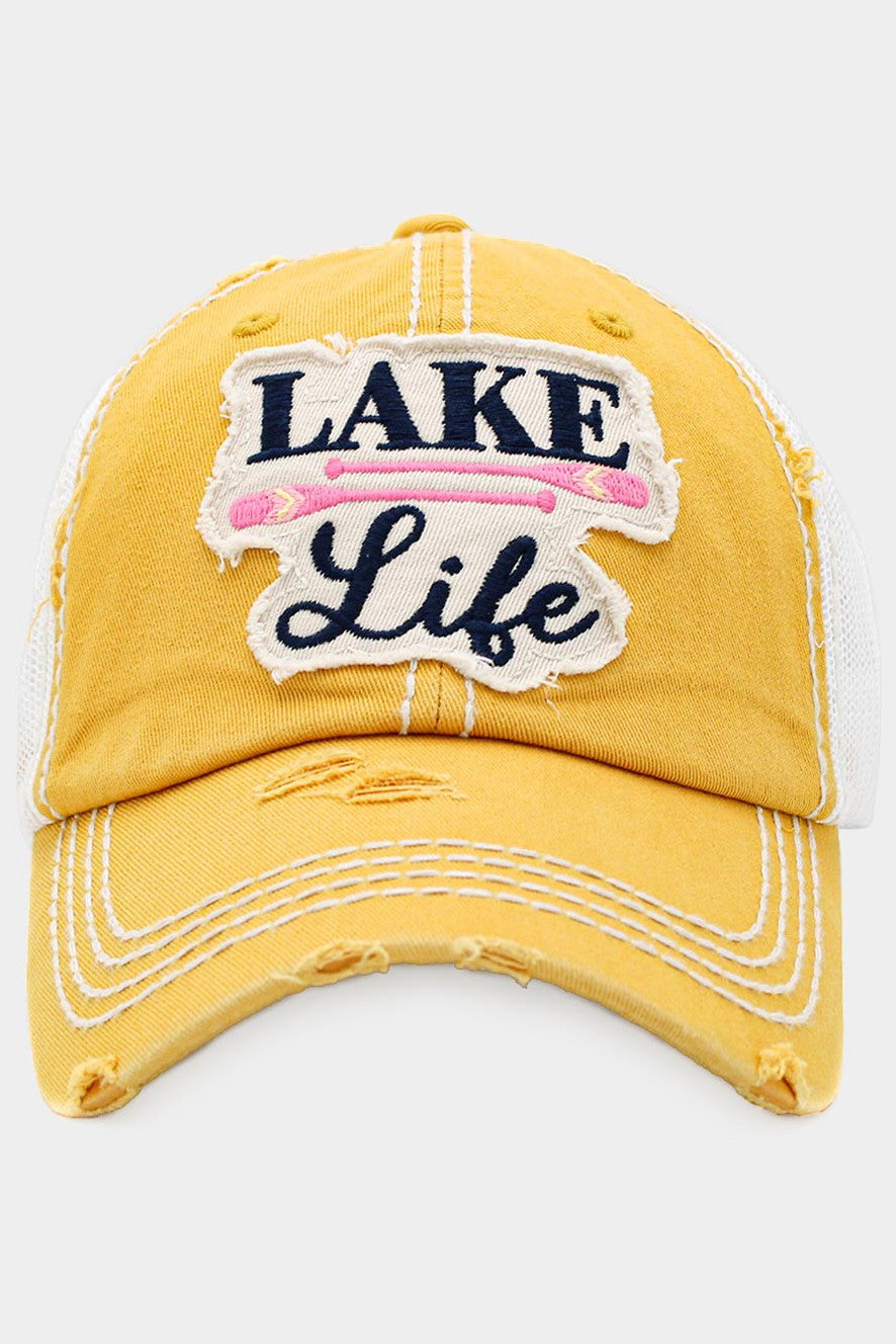 Kbethos Lake Life Vintage Baseball Cap