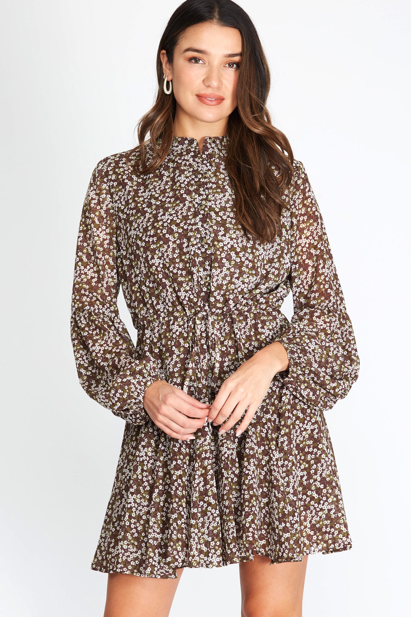 She + Sky Long Sleeve Woven Button Up Dress The Clothing Loft Boutique She + Sky Long Sleeve Woven Button Up Dress The Clothing Loft Boutique