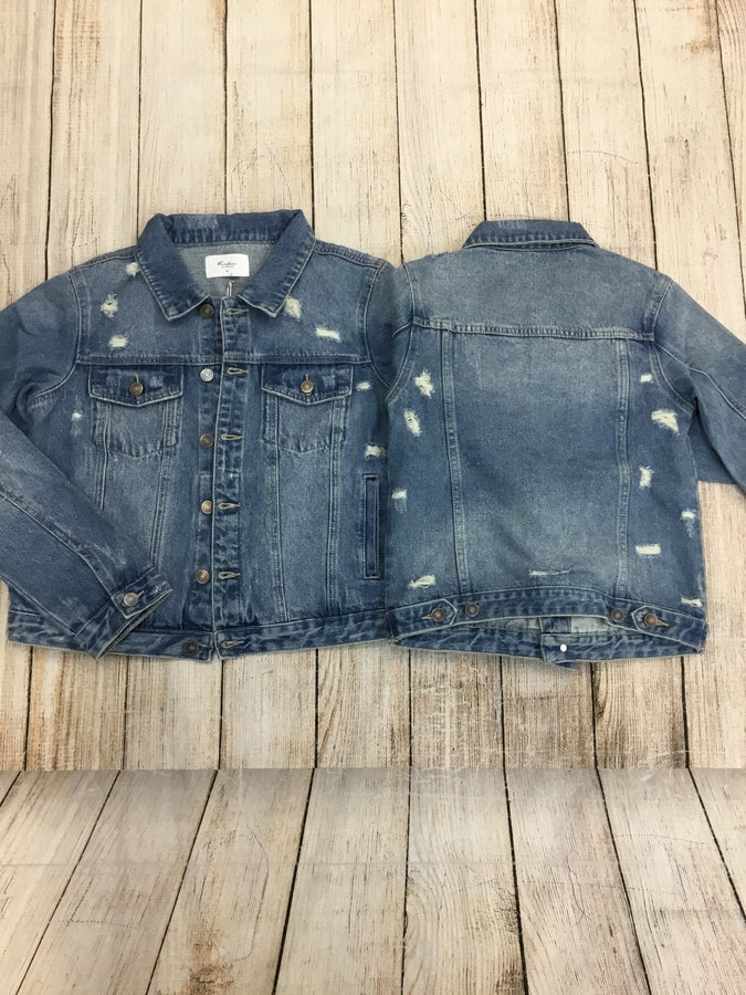 Kancan Denim Jacketdestressed denim jacket