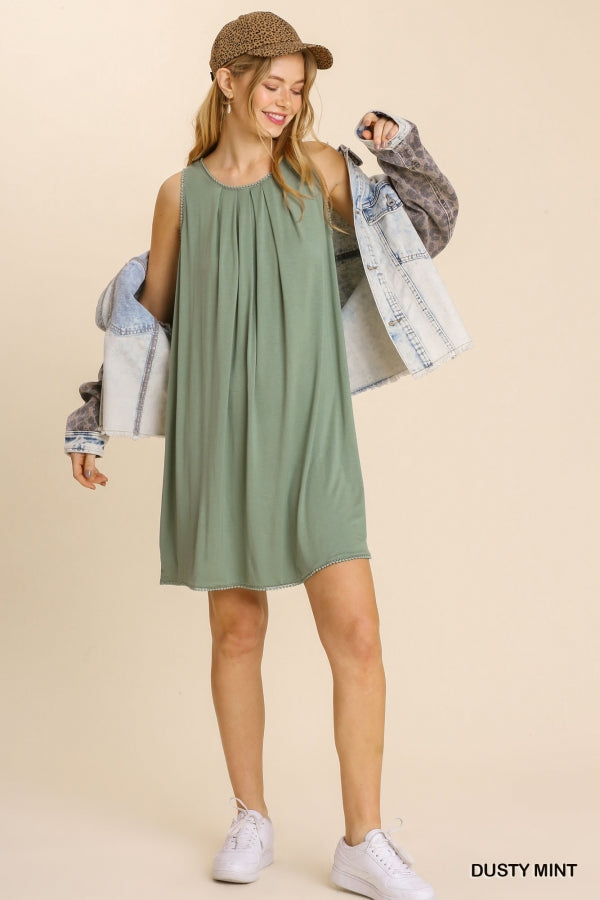 Umgee Sleeveless Round Neck Dress The Clothing Loft Boutique Umgee Sleeveless Round Neck Dress The Clothing Loft Boutique