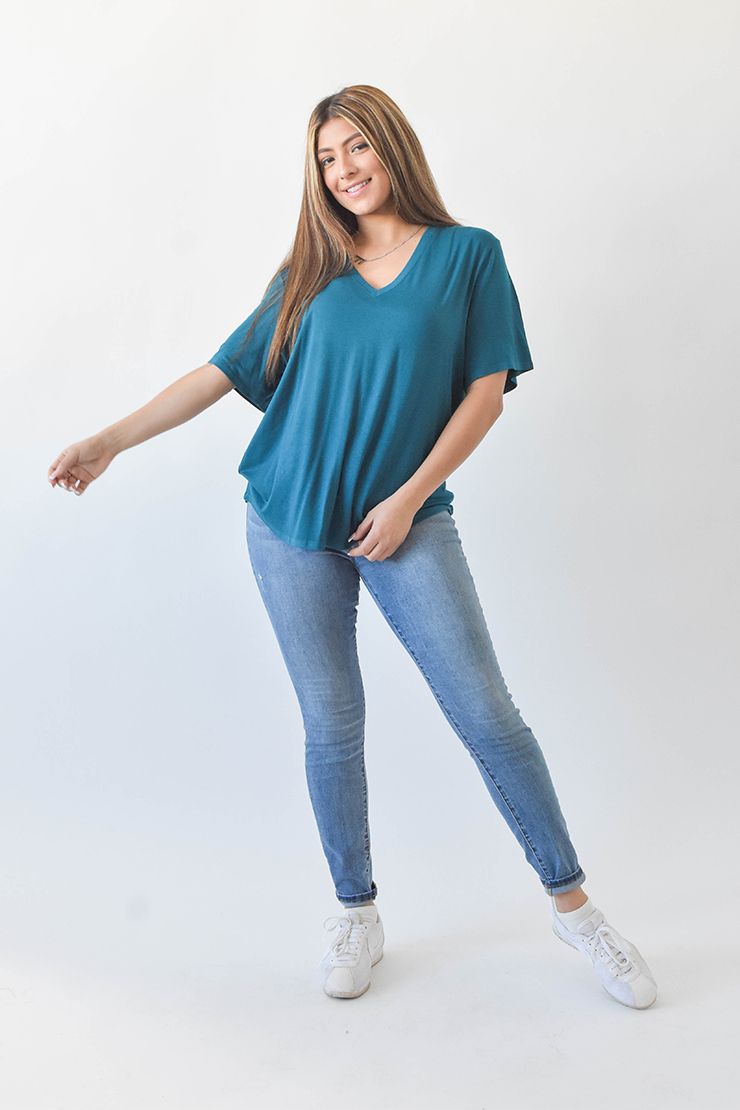 Sew in Love Solid V-Neck