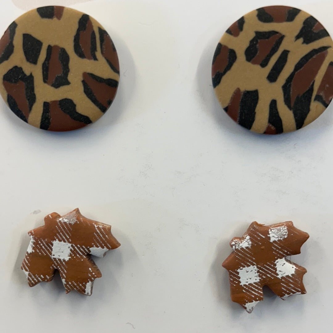 Birdie Fall Leopard Leave Minis