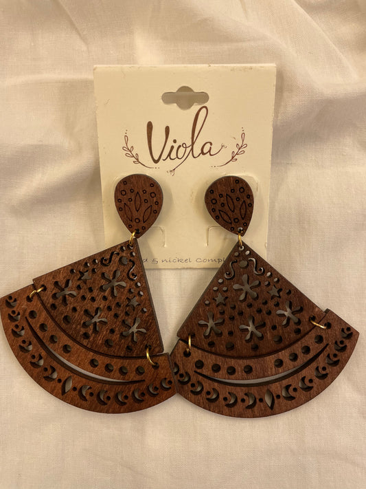 Viola Wood Earrings