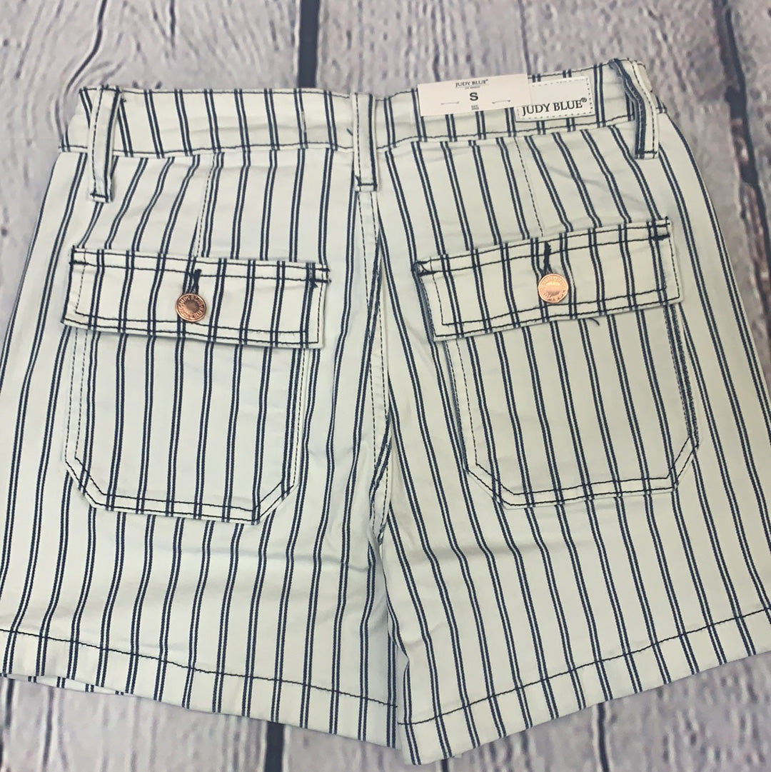 Judy Blue High Waist Stripe Pocket Shorts