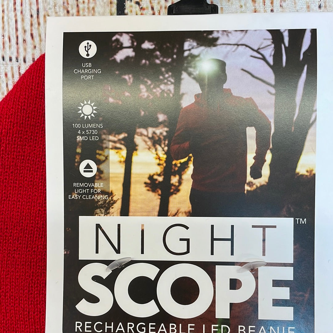 Night Scope Rechargeable Men's LED Beanie