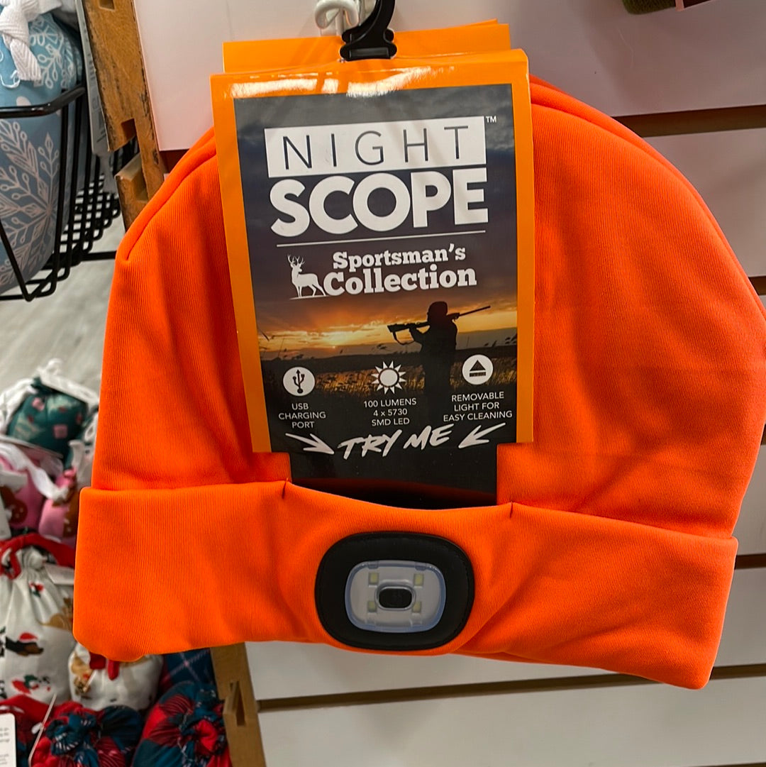 Night Scope Rechargeable Men's LED Beanie