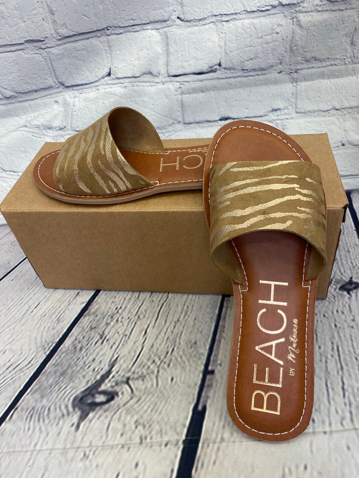 Matisse Gold Zebra Cabana Sandal