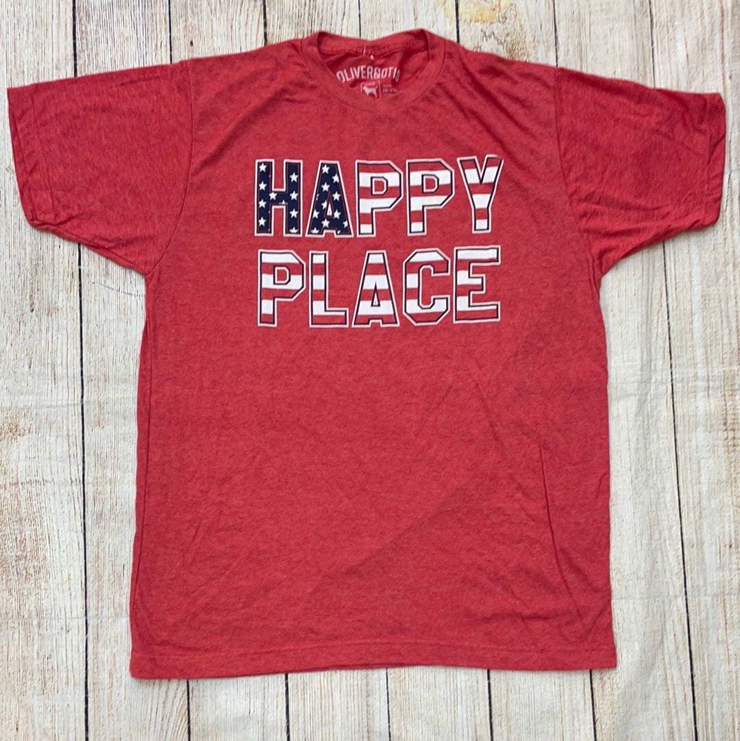 Oliver & Otis Happy Place Flag T-Shirt