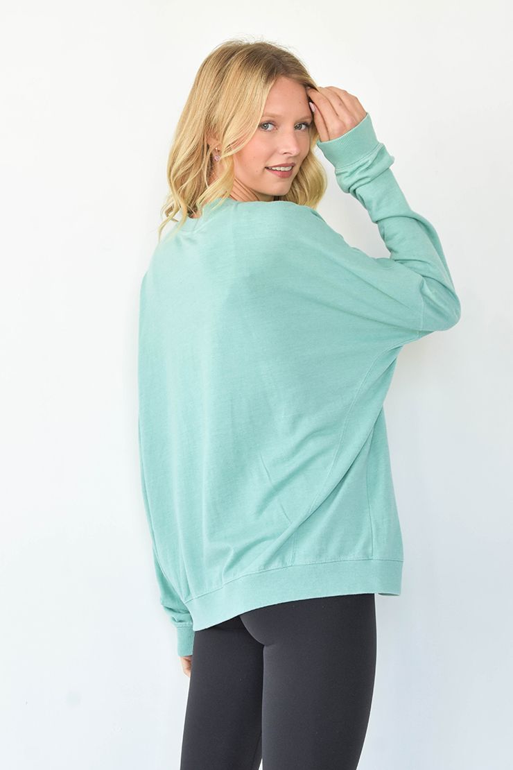 Sew in Love Mint Crewneck