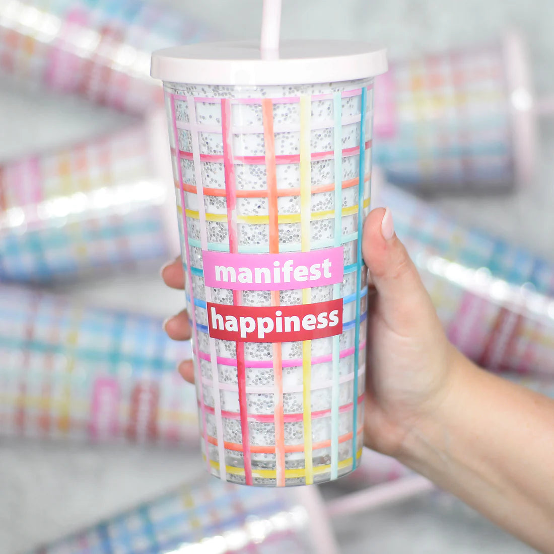 Manifest Happiness Mugsby Tumbler