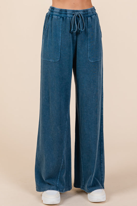 Mittoshop Terry Knit Wide Leg Pants