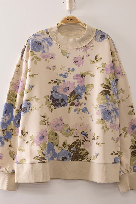 New In Cotton Floral Sweatshirt