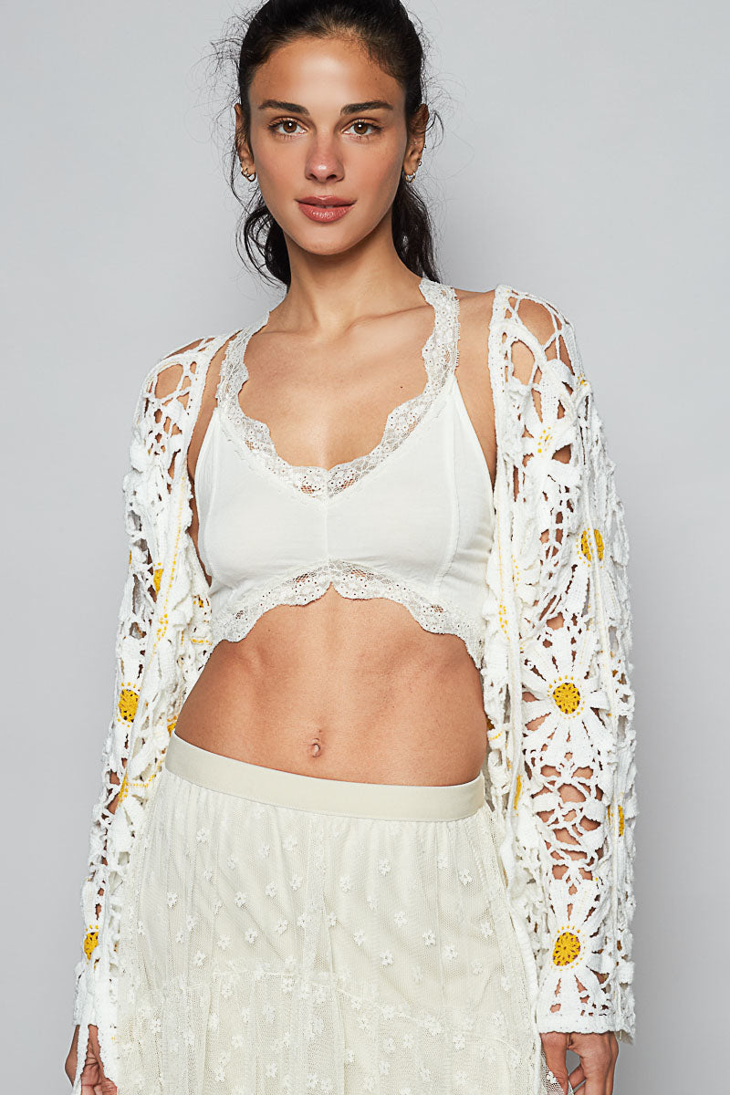 POL Daisy Crochet Shrug/Kimono