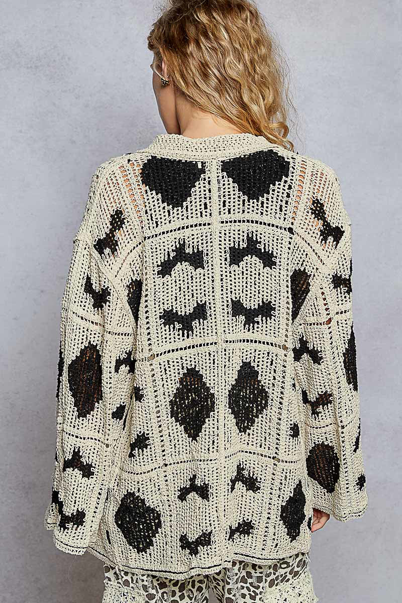 POL  One Size Crochet Button Top
