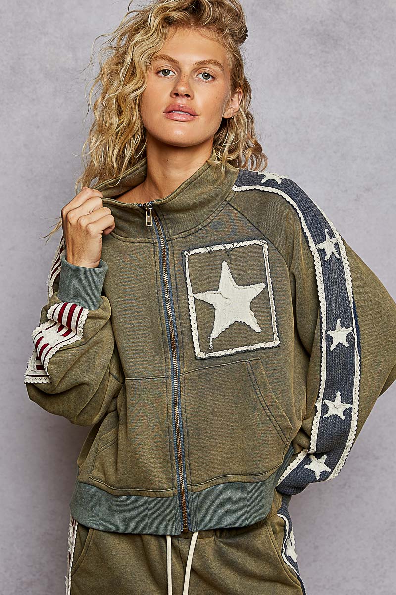 Pol Star Patch Terry Jacket