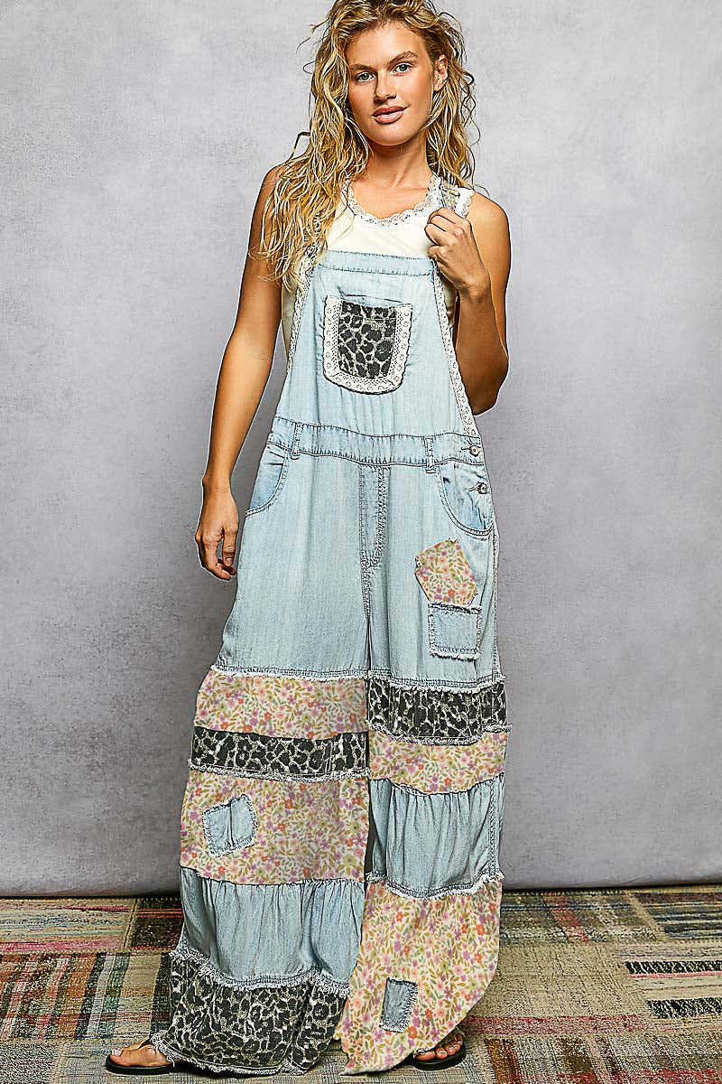 Pol Wide Leg Relaxed Fit Overall
