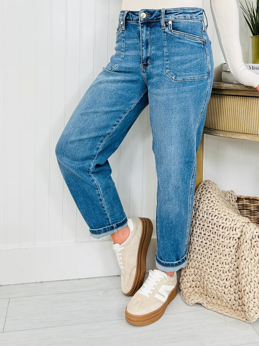 Judy Blue HW  Soft Barrel Stitch Thru Pocket