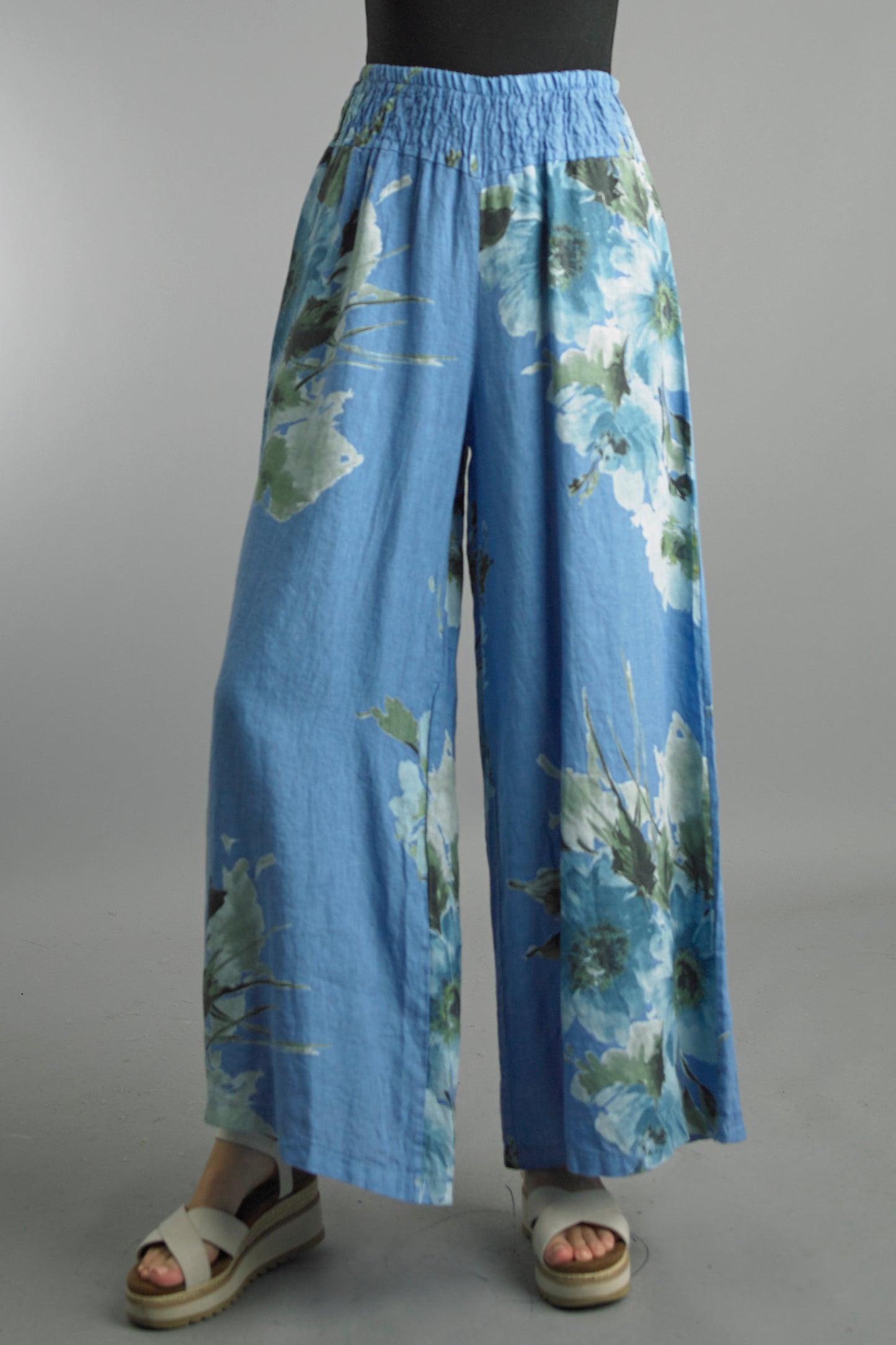 Tempo Paris Smocked Print Pants